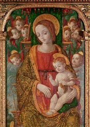 Jungfrau und Kind mit den Heiligen Gregor und Martin (Detail der Jungfrau)